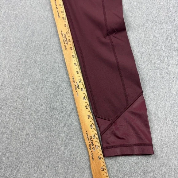 Lululemon Womens Leggings 8 Red Pace Queen Tight 26" Luxtreme Yoga Athletic - Picture 9 of 15